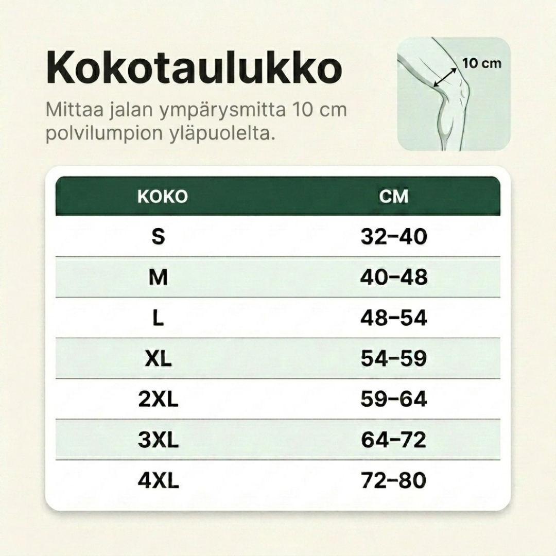 BambuRelief™ Polvituki – Luonnollinen kivunlievitys särkyville polville