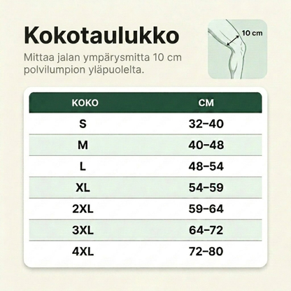 BambuRelief™ Polvituki – Luonnollinen kivunlievitys särkyville polville