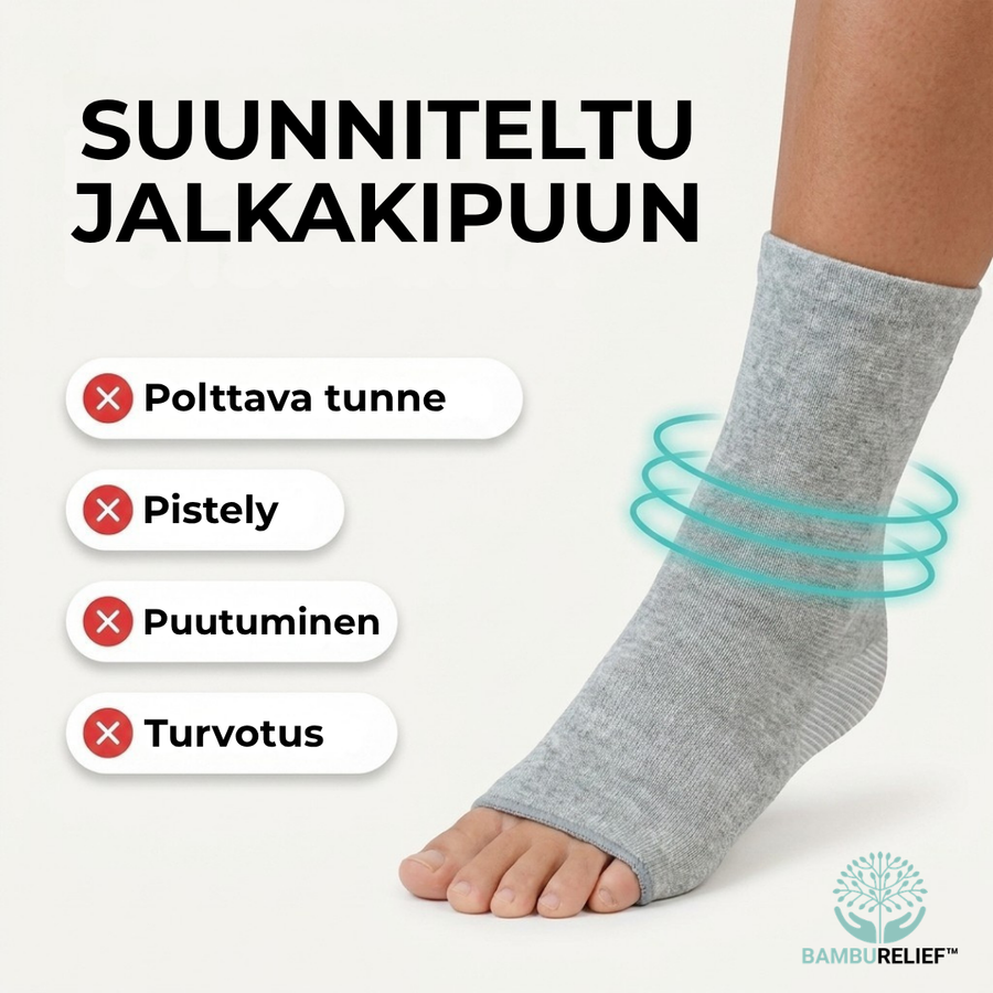 BambuRelief™ Tukisukat – Luonnollinen tuki kipeille jaloille