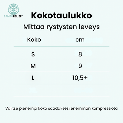BambuRelief™ Kompressiohanskat – Luonnollista helpotusta särkyville käsille